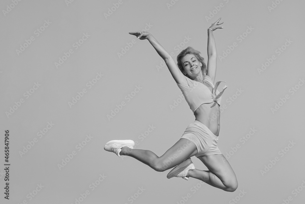 Fototapeta premium young beauty woman do exercises
