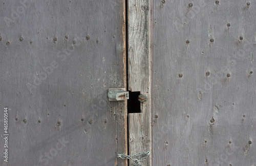 old lock on a door