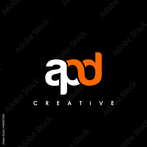 APD Letter Initial Logo Design Template Vector Illustration