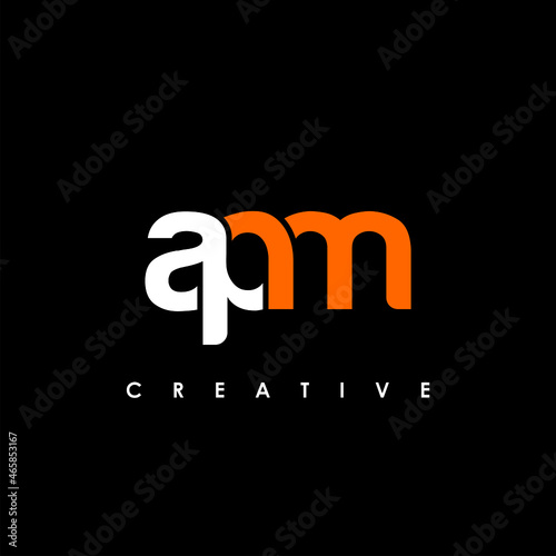 APM Letter Initial Logo Design Template Vector Illustration