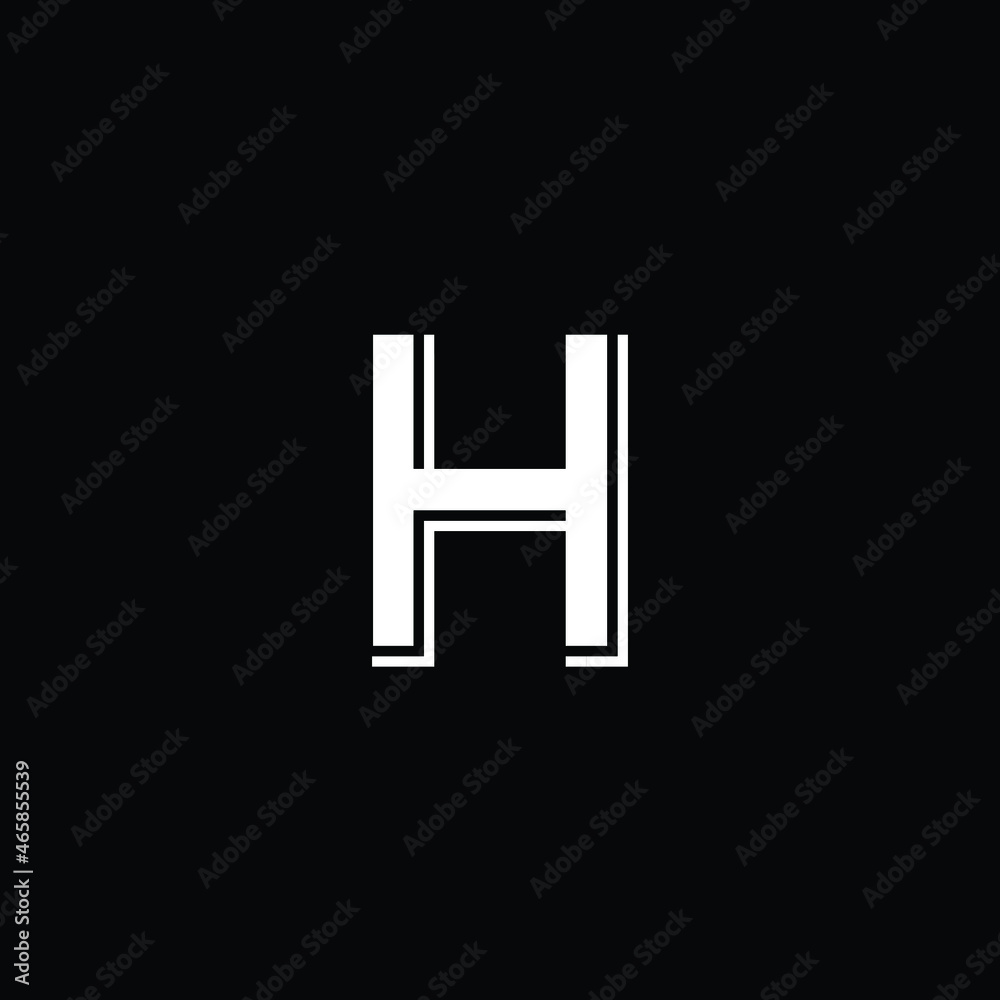 Letter H logo icon design template elements. Premium design Logo with letter H Professional Logotype for company branding.