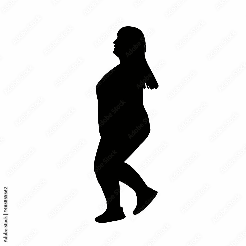 a woman body silhouette vector