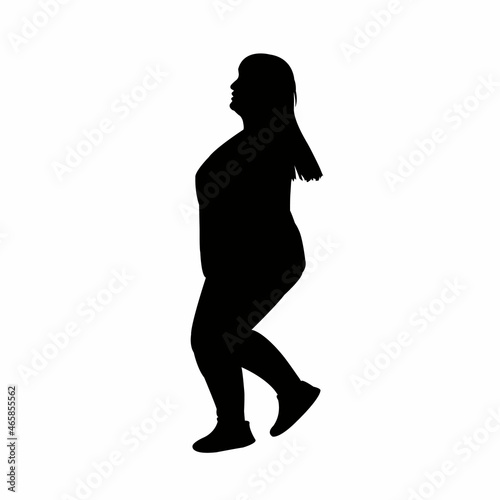 a woman body silhouette vector