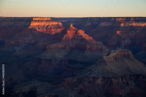 Grand Canyon national park sunset and sunrise