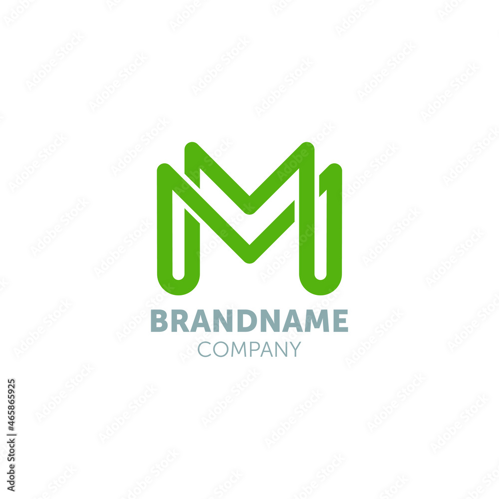 m logo design with geometry m logo design with geometry
