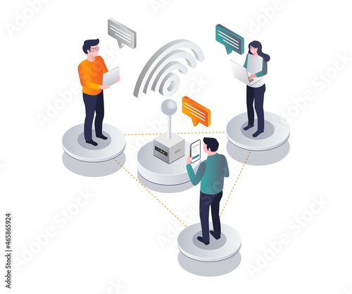 Using wifi for network communication in isometric design