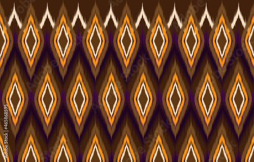 Ikat geometric folklore ornament. Tribal ethnic vector texture. 
Seamless striped pattern in Aztec style. Figure tribal embroidery. 
Indian, Scandinavian, Gyp
sy, Mexican, folk pattern.