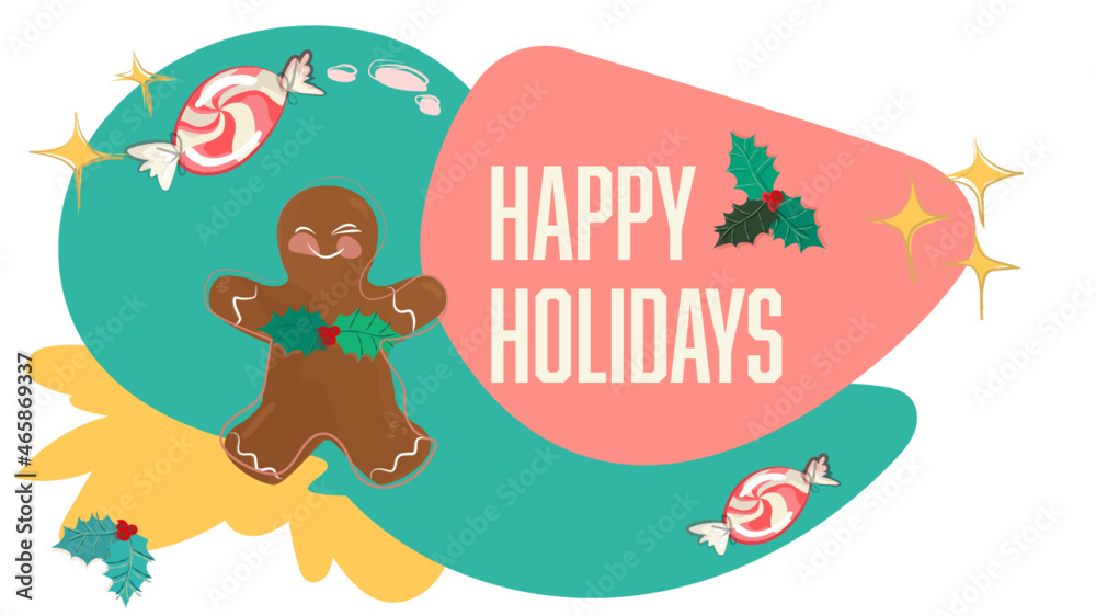 Obraz premium Gingerbread Sticker