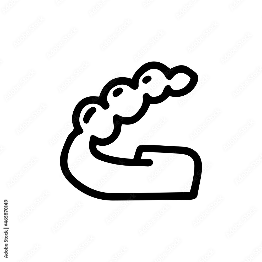 male prostate massager line vector doodle simple icon male prostate massager line vector doodle simple icon