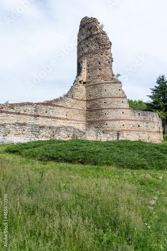 Ruins of ancient Roman Fortress Castra Martis in town of Kula, Bulgaria