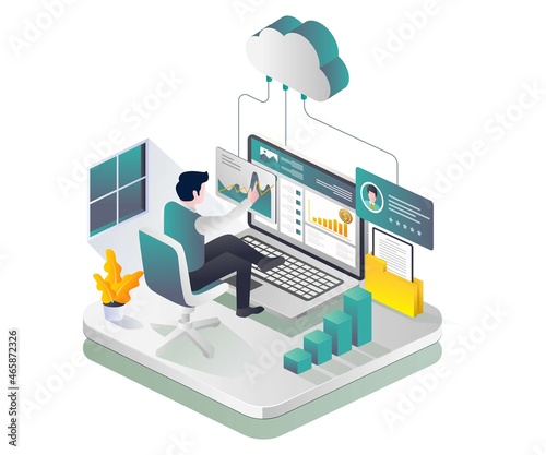 Cloud data analysis and server investment