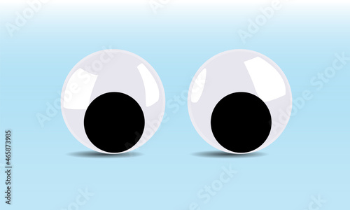 Set of Googly Eyes. Funny comic eyes