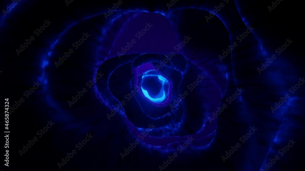 Organic purole wave tunnel 3d loop
