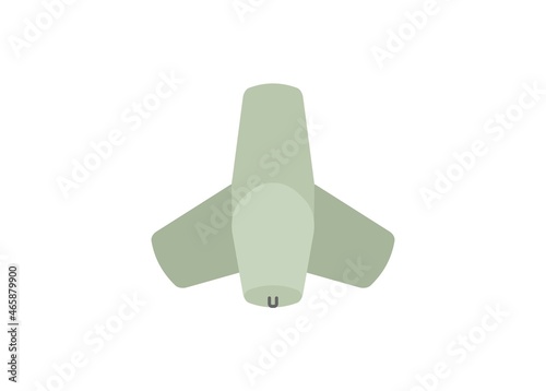 Tetrapod. Wave breaker. Simple flat illustration. photo