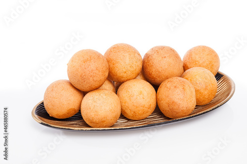 Fritter Traditional Colombian Food  Photo On White Background