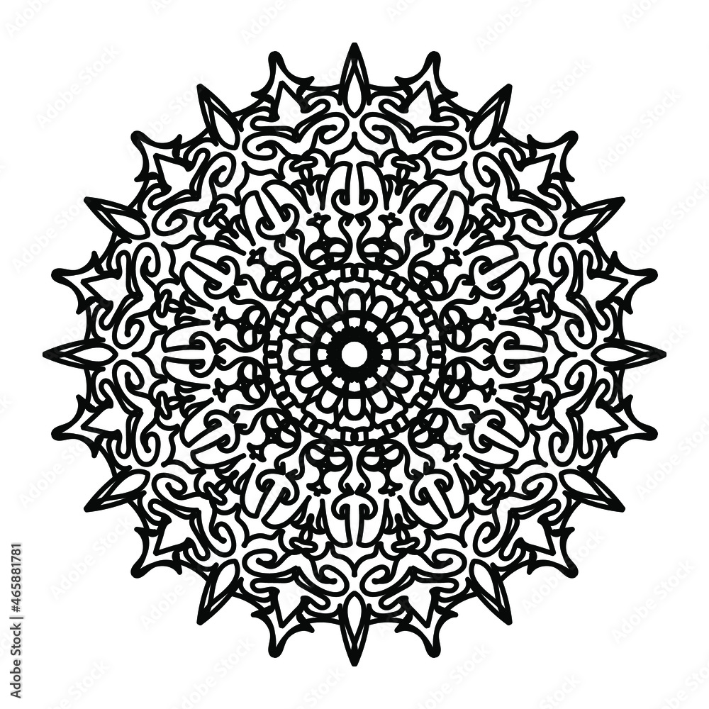 decorative concept abstract mandala illustration. EPS 10