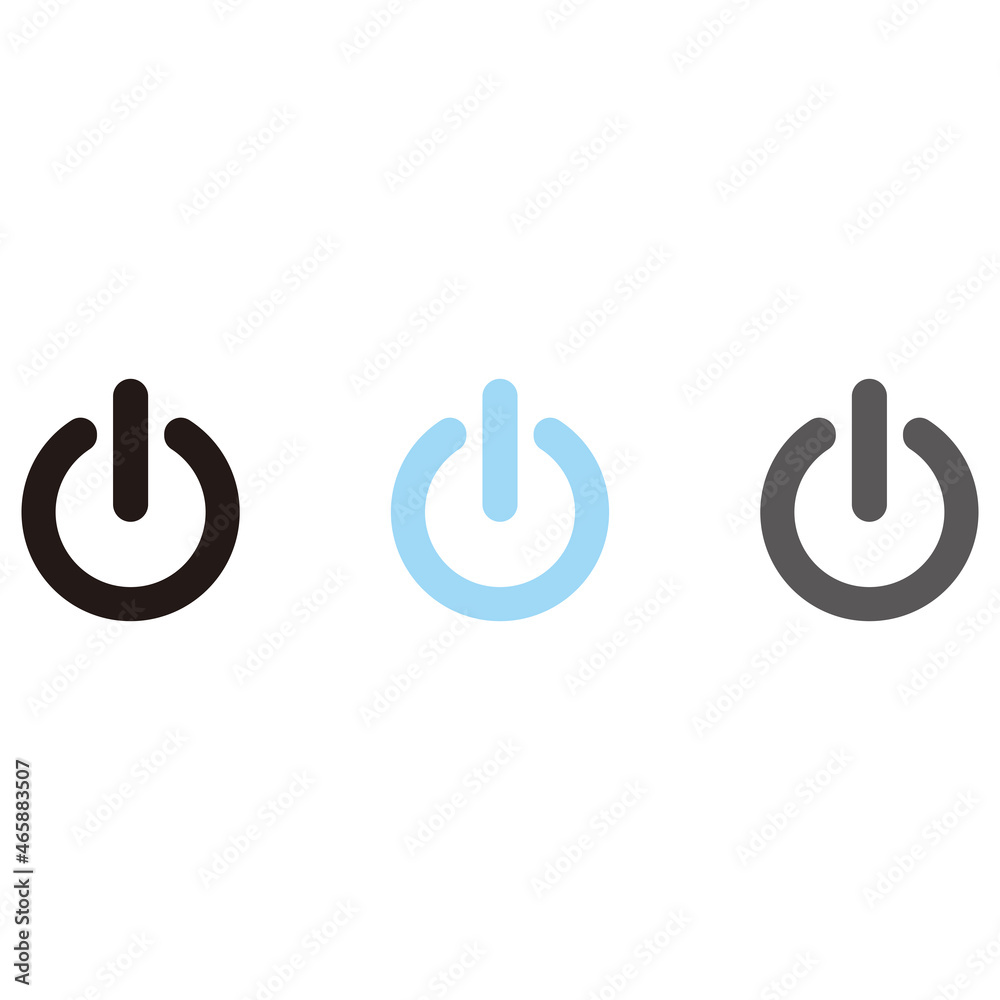 Power set icon vector illustration symbol Power set icon vector illustration symbol