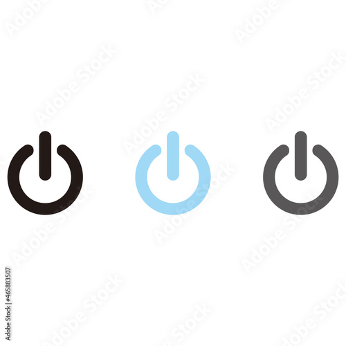 Power set icon vector illustration symbol