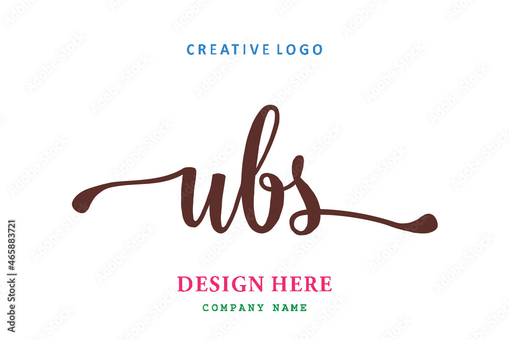 UBS lettering logo is simple, easy to understand and authoritative UBS lettering logo is simple, easy to understand and authoritative