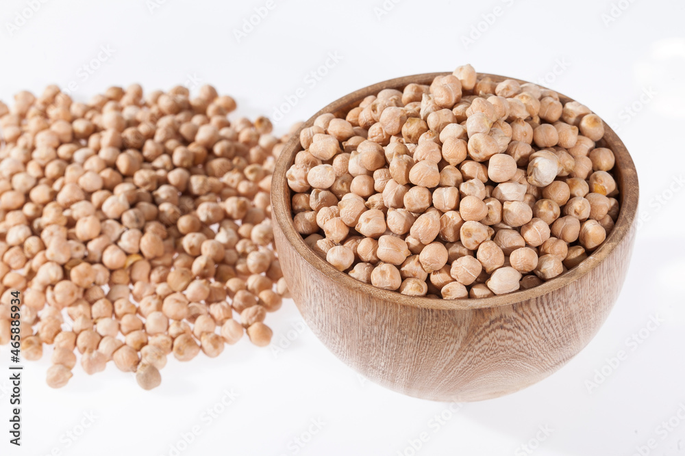 Cicer arietinum - Raw Grains Of Chickpea; Legume With Important Culinary And Nutritional Qualities Cicer arietinum - Raw Grains Of Chickpea; Legume With Important Culinary And Nutritional Qualities