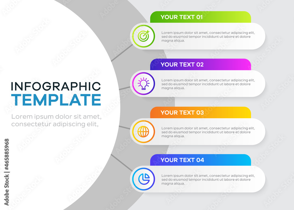 Fototapeta premium Infographic business template design