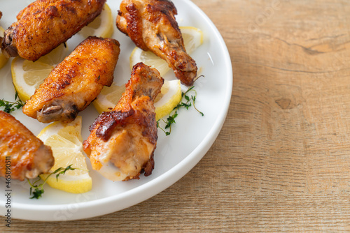 fried lemon pepper chicken wings