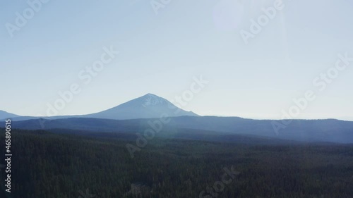 Beautiful landscape shot of Mount McLoughlin, a dormant volcano in Oregon photo
