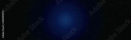 Night starry sky, dark blue space background with stars 