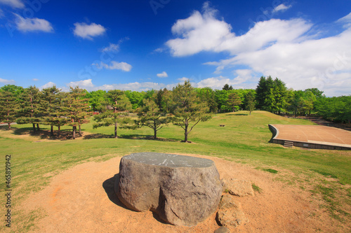 八幡原史跡公園と方位盤, 日本,長野県,長野市