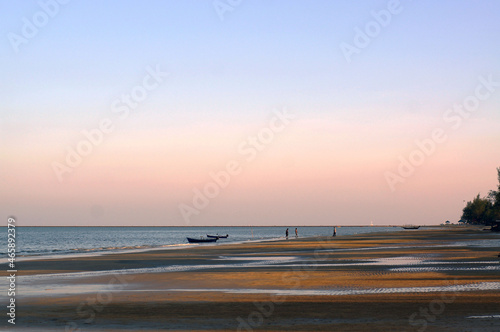 sunset on the beach
