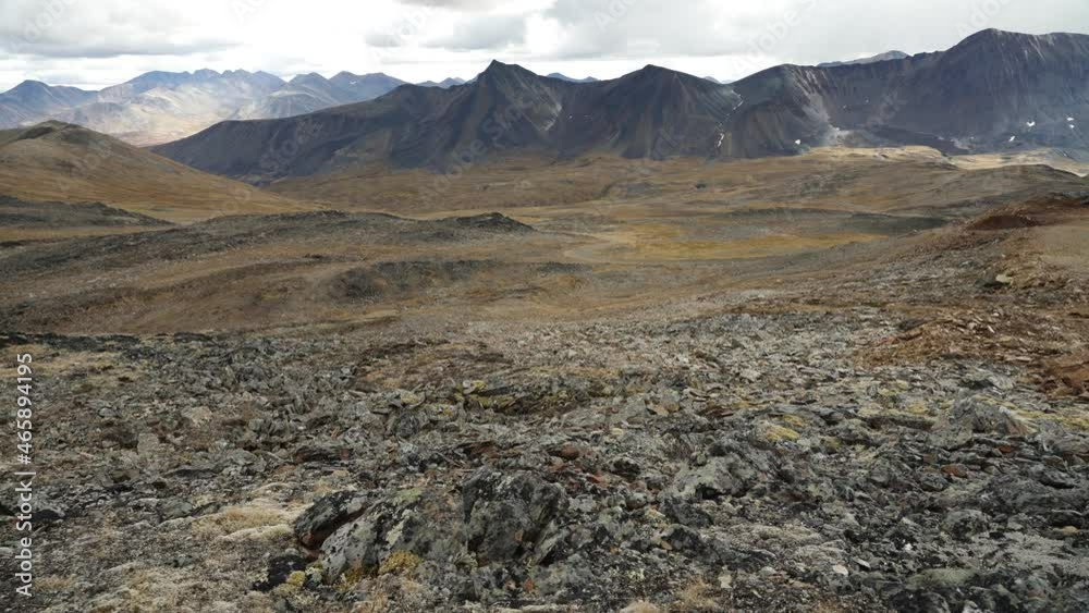 Stunning rugged mountain scene in northern Canada Stunning rugged mountain scene in northern Canada