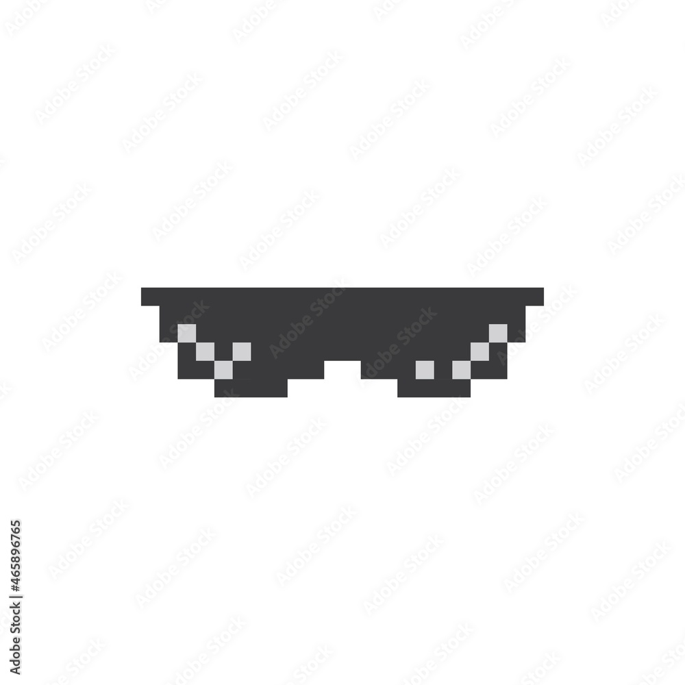 funky glasses pixel style funky glasses pixel style