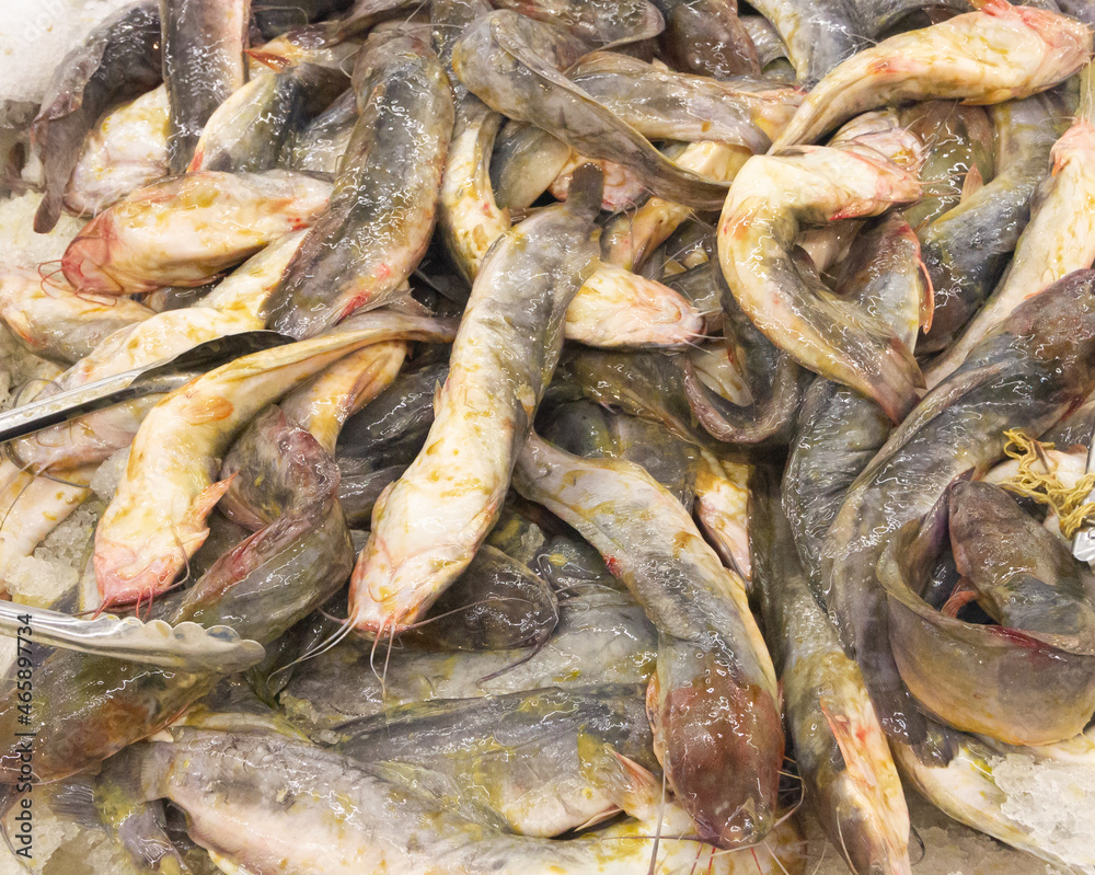 Fototapeta premium dried fish on the market
