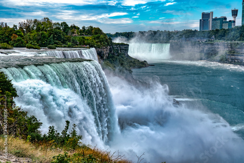 A view of Niagara Falls from the American side of the river