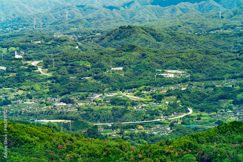 下条村 夏の極楽峠から見るパノラマ 阿智村 飯田市 下条村