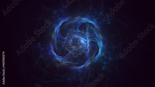 3D rendering abstract round light background