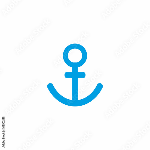 Ancor icon isolated on white background. Vector illustration.