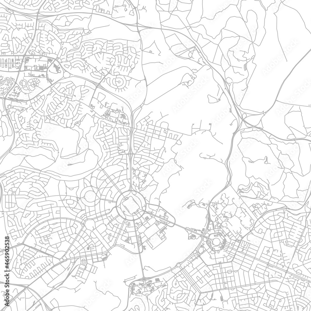Naklejka premium Street map of town background in gray. Street map of town for your web site design, logo, app, UI. Stock vector. EPS10.