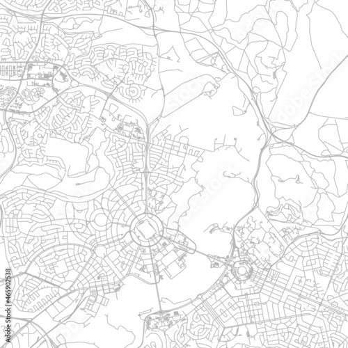 Street map of town background in gray. Street map of town for your web site design, logo, app, UI. Stock vector. EPS10.