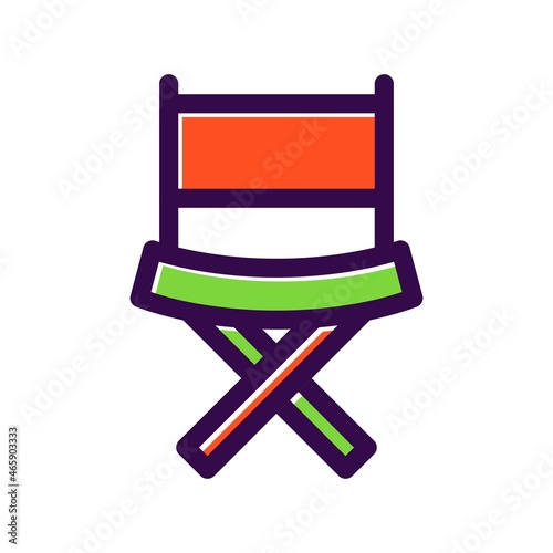 Chair Filled Vector Icon Design