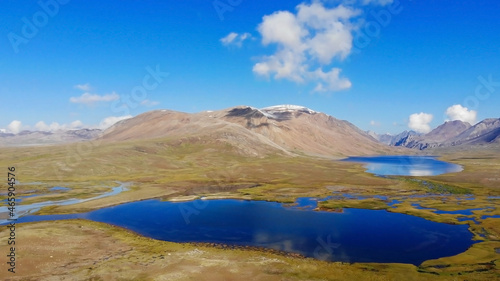 Kyrgyzstan. Lakes in the foothill part.