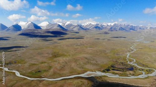 Kyrgyzstan. The river is in the foothill part.