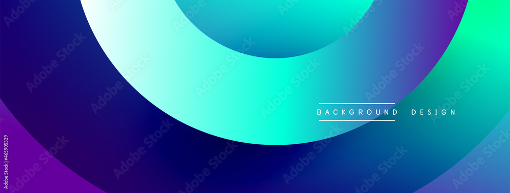 Abstract overlapping lines and circles geometric background with gradient colors Abstract overlapping lines and circles geometric background with gradient colors