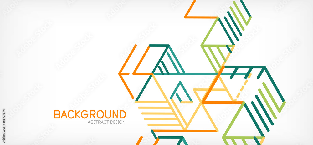 Abstract background. Color lines on white background. Linear abstract composition. Techno or business concept for wallpaper, banner, background, landing page Abstract background. Color lines on white background. Linear abstract composition. Techno or business concept for wallpaper, banner, background, landing page
