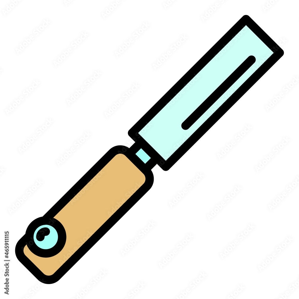 Repair chisel icon. Outline repair chisel vector icon color flat isolated Repair chisel icon. Outline repair chisel vector icon color flat isolated