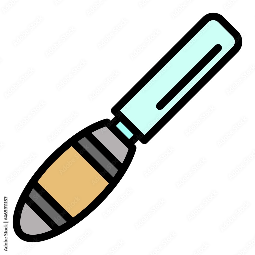 Carpentry chisel icon. Outline carpentry chisel vector icon color flat isolated Carpentry chisel icon. Outline carpentry chisel vector icon color flat isolated
