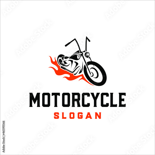 Custom motorcycle with masculine design style