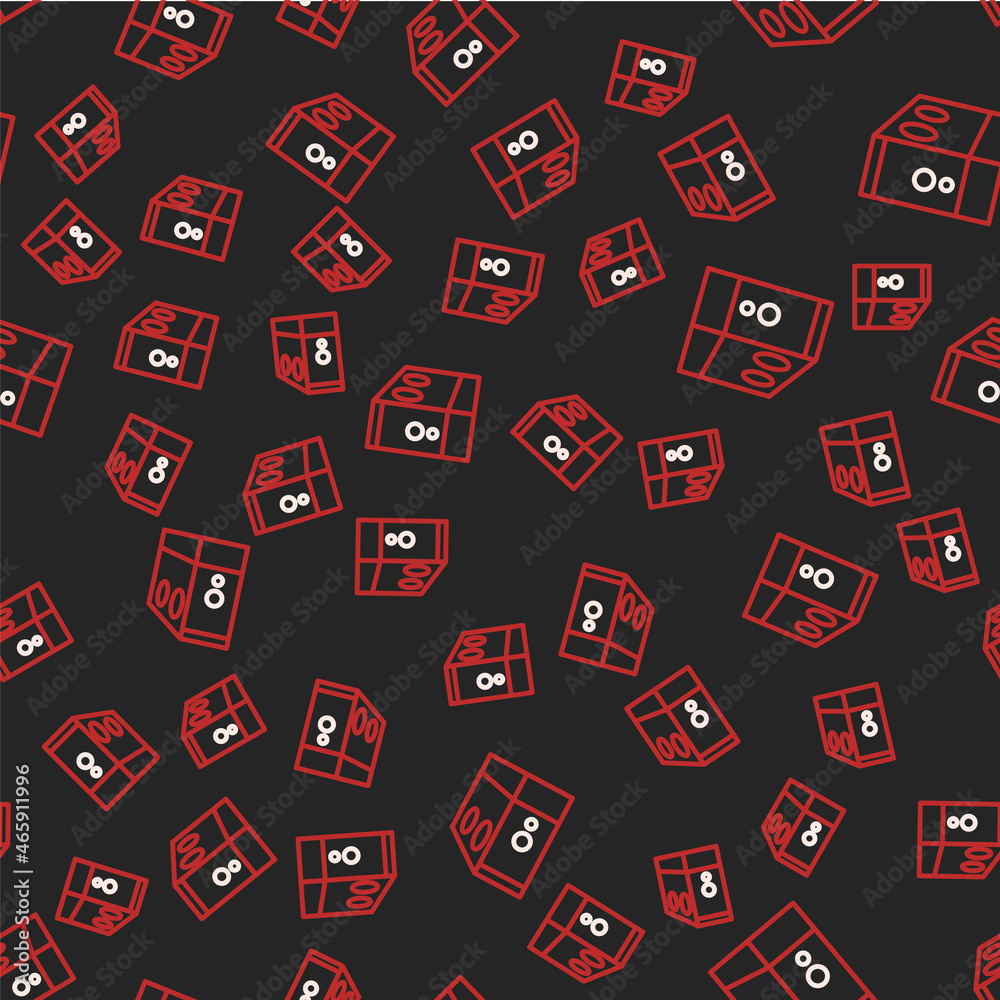 Line Case of computer icon isolated seamless pattern on black background. Computer server. Workstation. Vector Line Case of computer icon isolated seamless pattern on black background. Computer server. Workstation. Vector