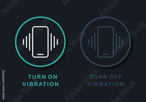 Smartphone vibration symbol. Illustration vector