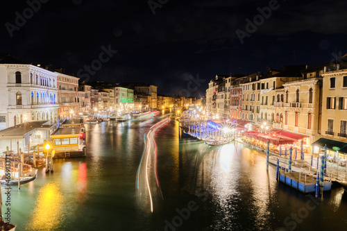 Venice Grand Canale at night